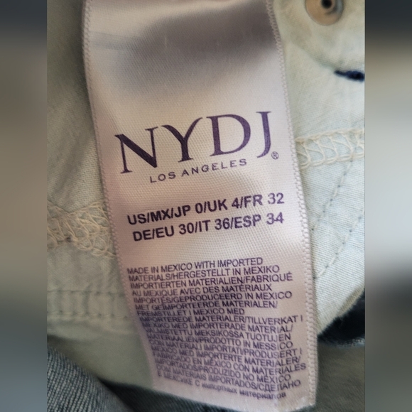 NYDJ Sheri Slim Straight Leg Jean Sz 0 - Picture 5 of 5